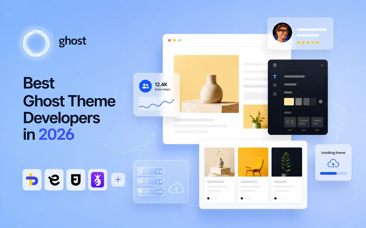 Best Ghost Theme Developers in 2026