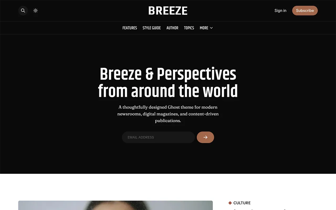 Breeze Ghost Theme