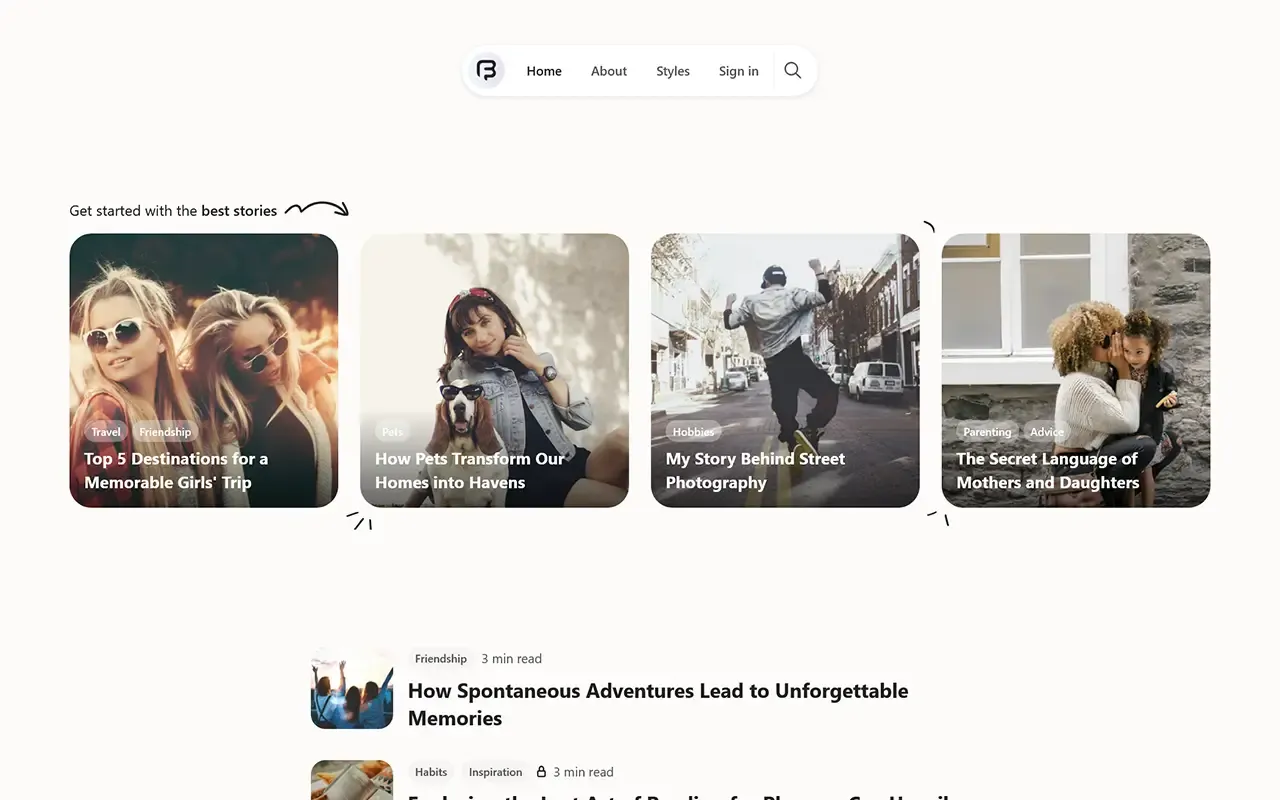 FineBits Ghost Theme