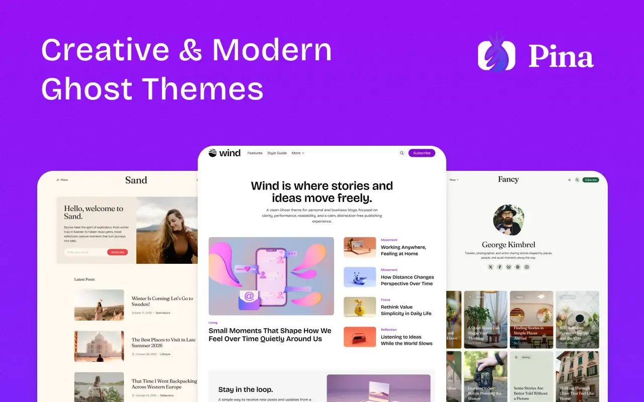 High-Quality Premium Ghost Themes